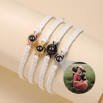 Personalisierbare Fotokette - Erinnerungs Armband mit Fotoprojektion