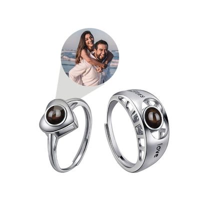 Personalisierbare Ringe - ''Lovecomb'' Ring mit Fotoprojektion